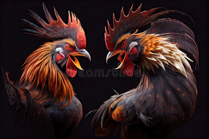 Ilustrasi layar permainan bertema aksi untuk lobi OKJKT